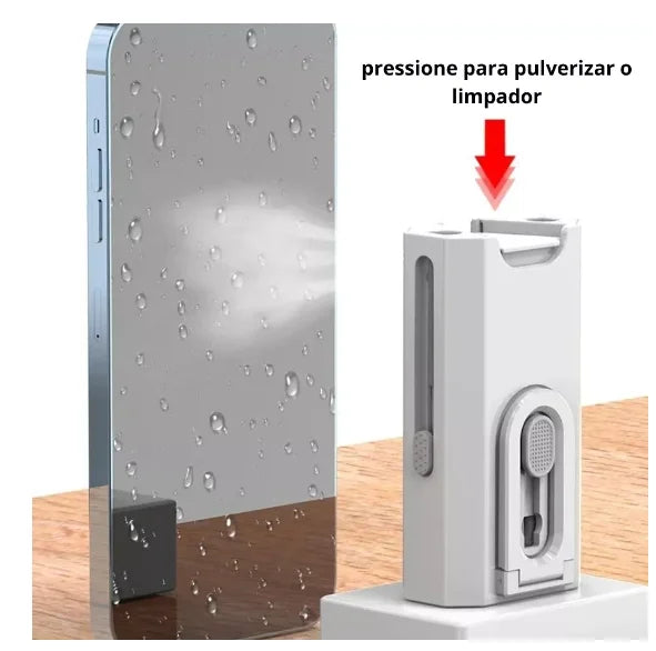 Kit Limpeza de Eletrônicos 8 em 1 - Para Teclados, Computadores, Fones de Ouvido e Dispositivos Eletrônicos.