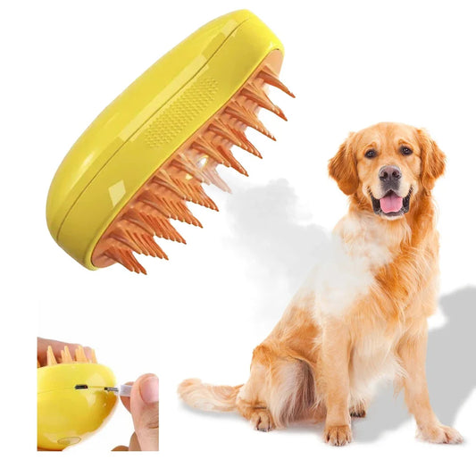 Escova Elétrica Vaporizada Para Cães e Gatos